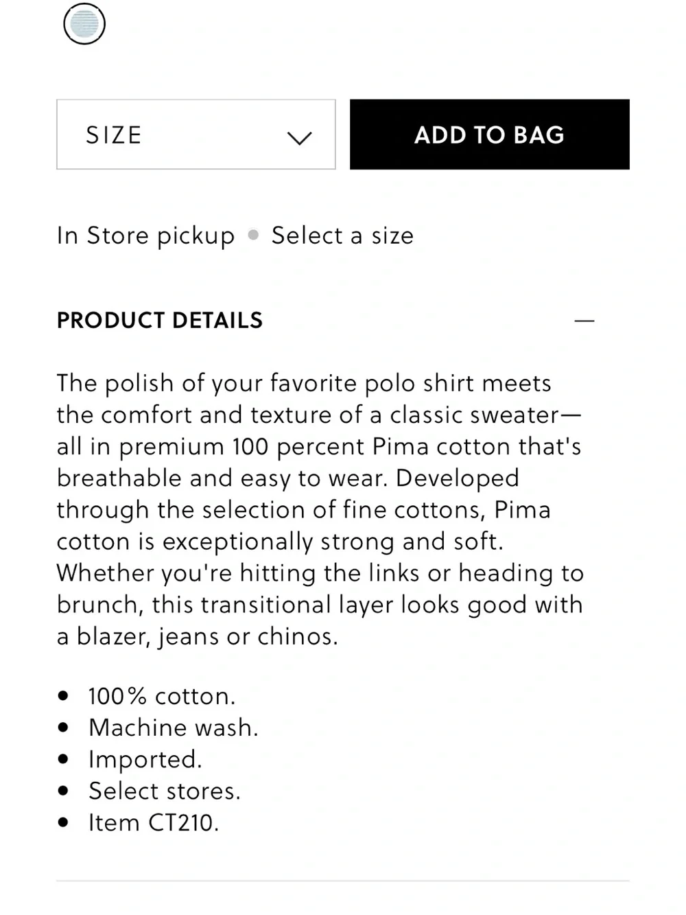 NWOT J crew classic Short-sleeve sweater-polo in Pima cotton
